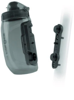 Fidlock Twist Bottle 450 Trinkflasche Transparent Schwarz + Bike Base